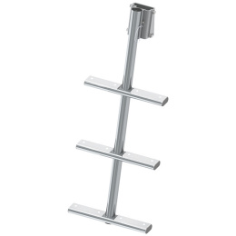 Трап дайверский быстросъемный 3 белых ступени 350 мм (040182WT, 10269456)